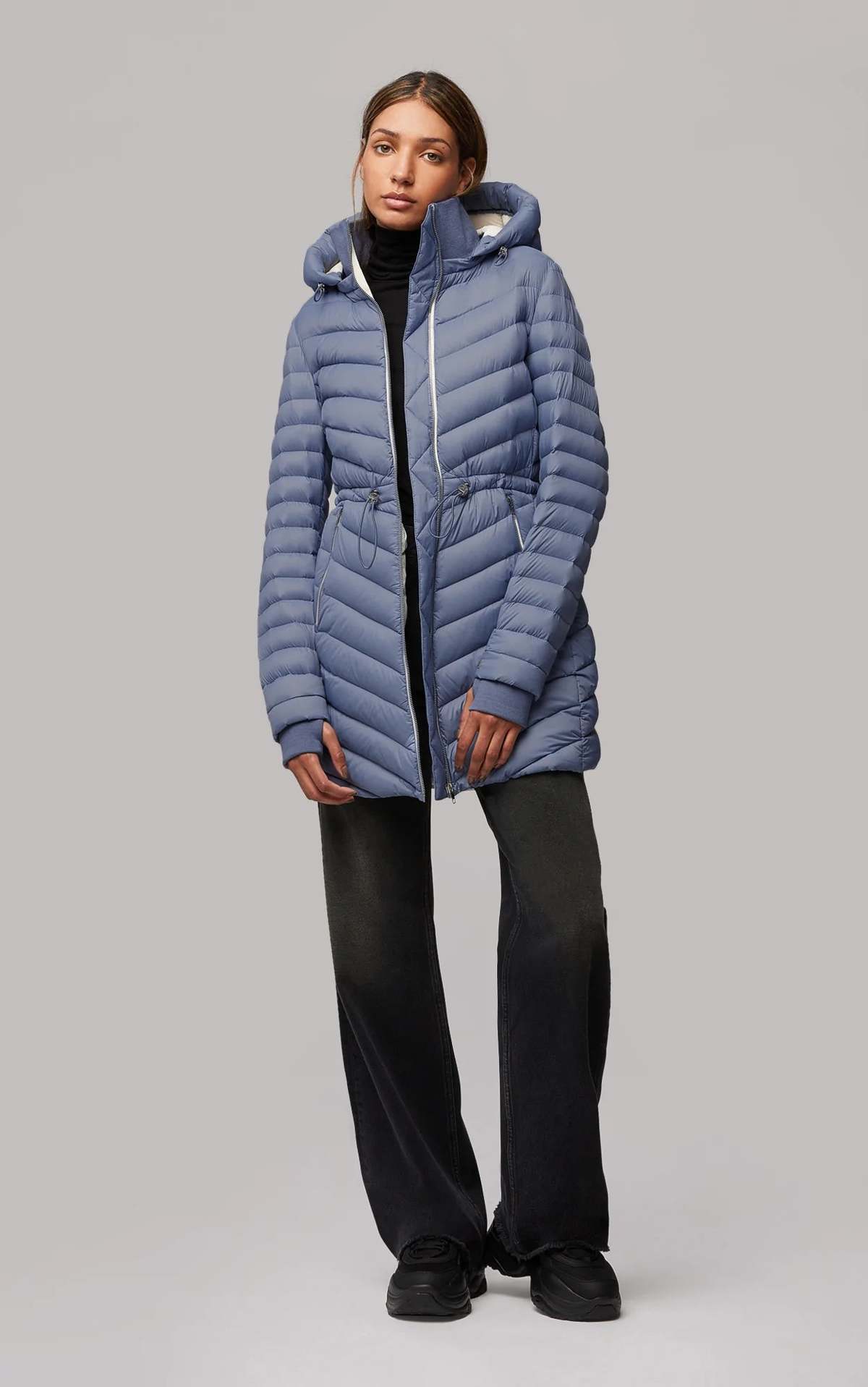 Soia & Kyo Janae Puffer Coat - Steel Powder - Image 2 of 7