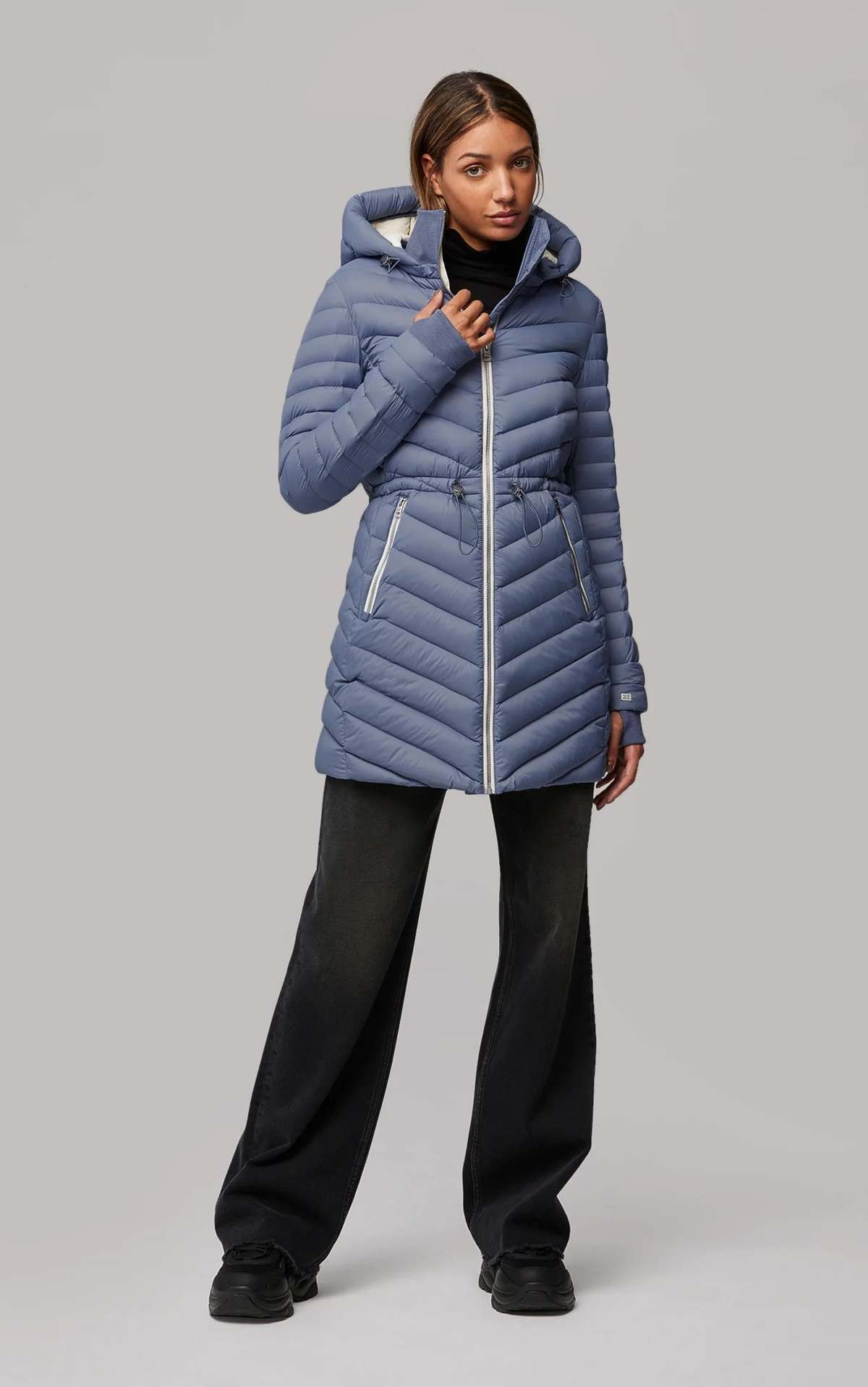 Soia & Kyo Janae Puffer Coat - Steel Powder - Image 3 of 7
