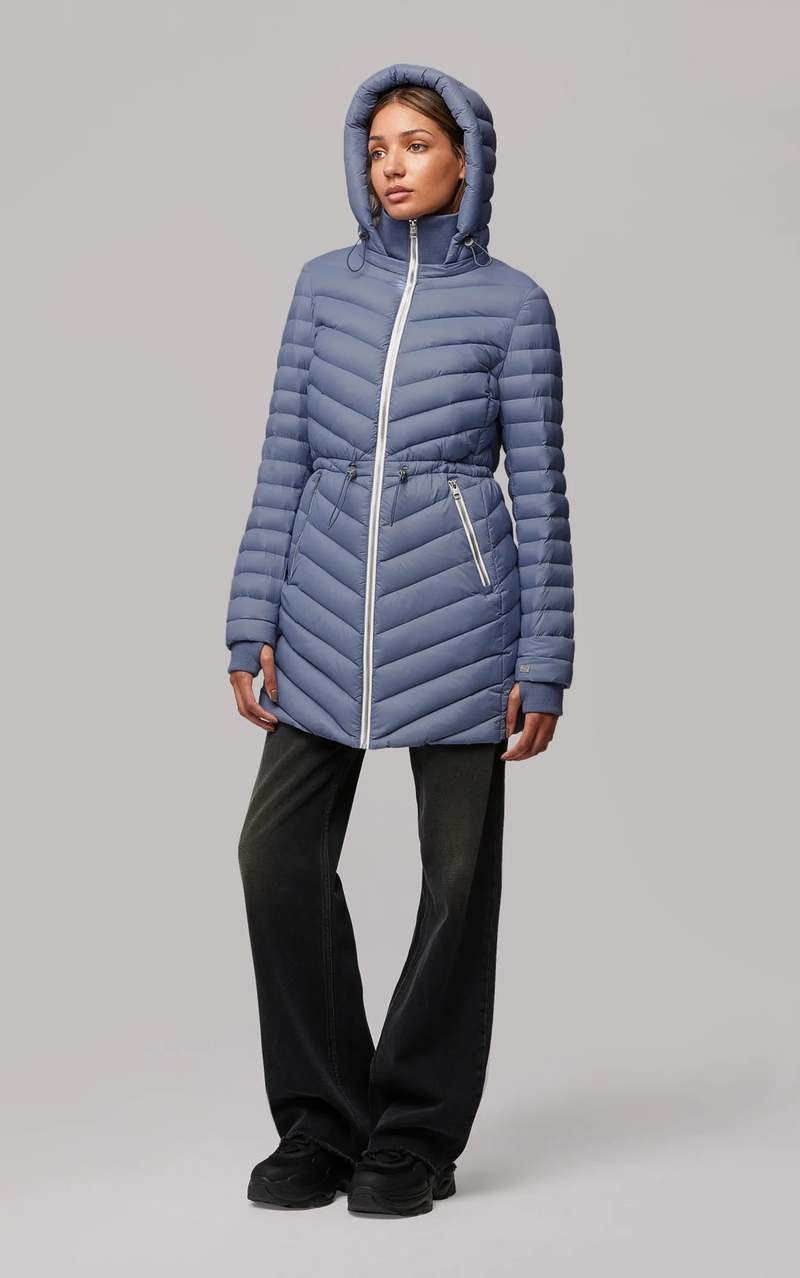 Soia & Kyo Janae Puffer Coat - Steel Powder