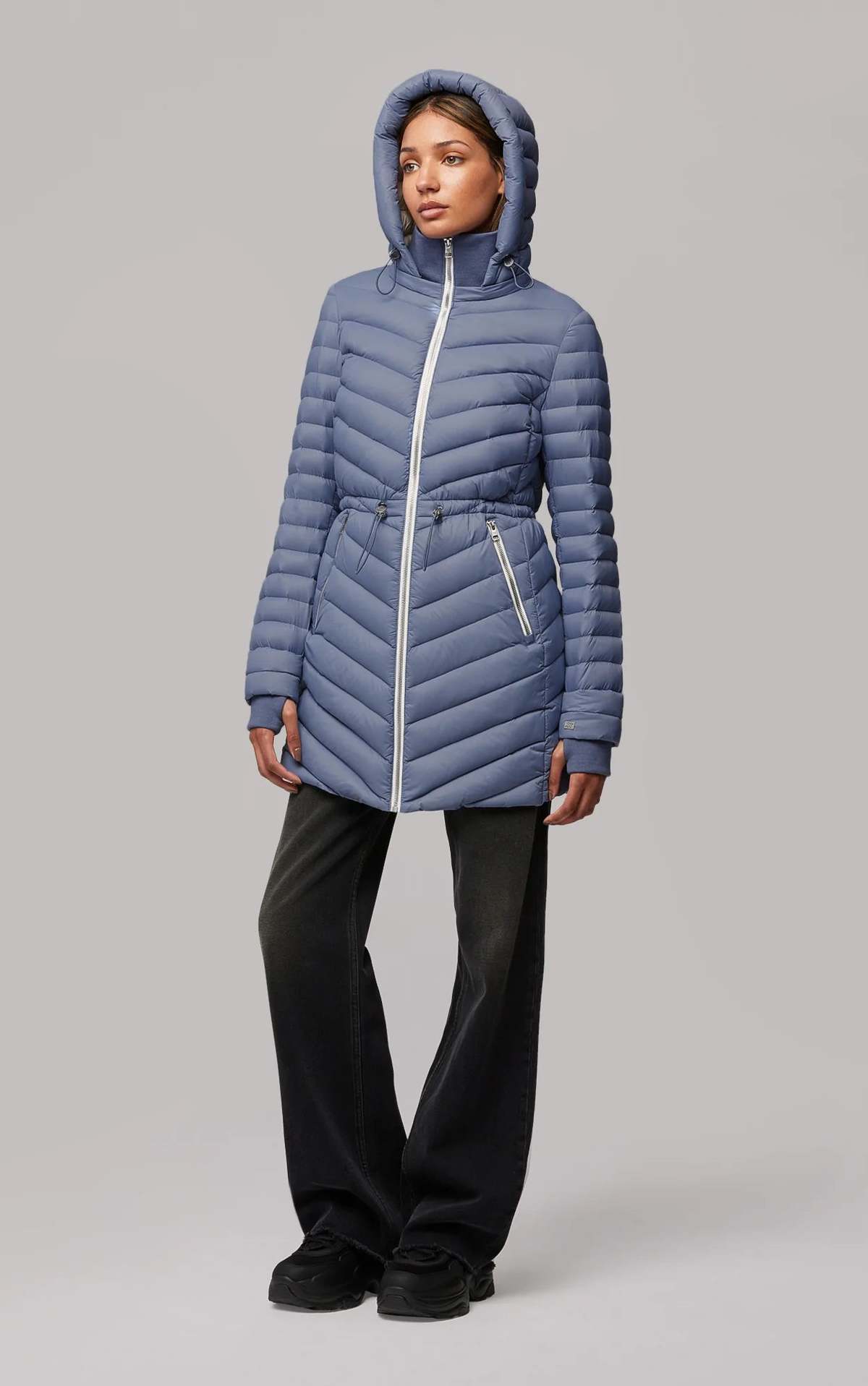 Soia & Kyo Janae Puffer Coat - Steel Powder - Image 4 of 7