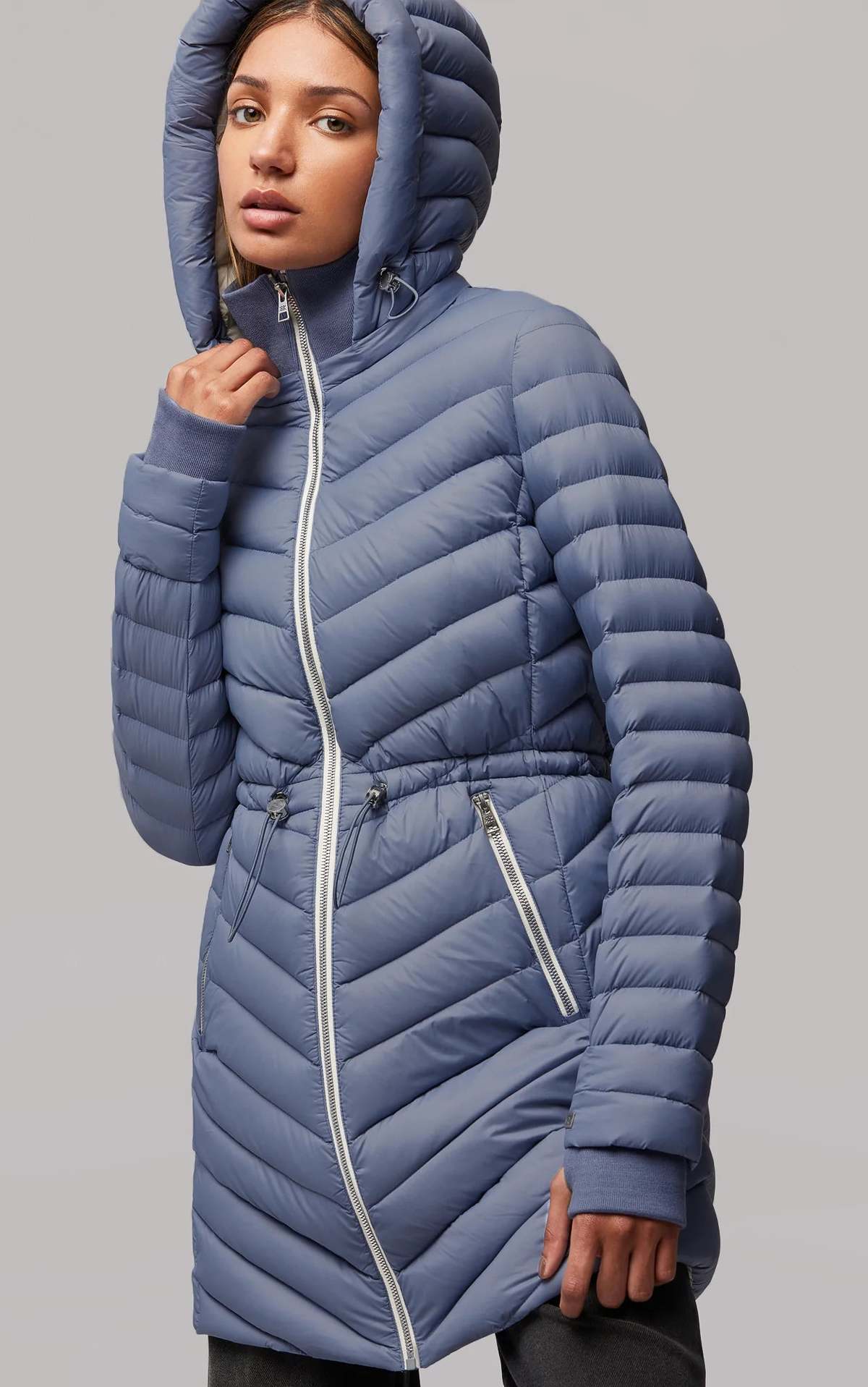 Soia & Kyo Janae Puffer Coat - Steel Powder - Image 5 of 7