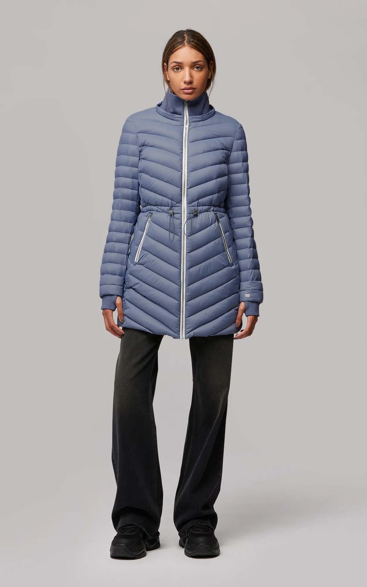 Soia & Kyo Janae Puffer Coat - Steel Powder - Image 6 of 7
