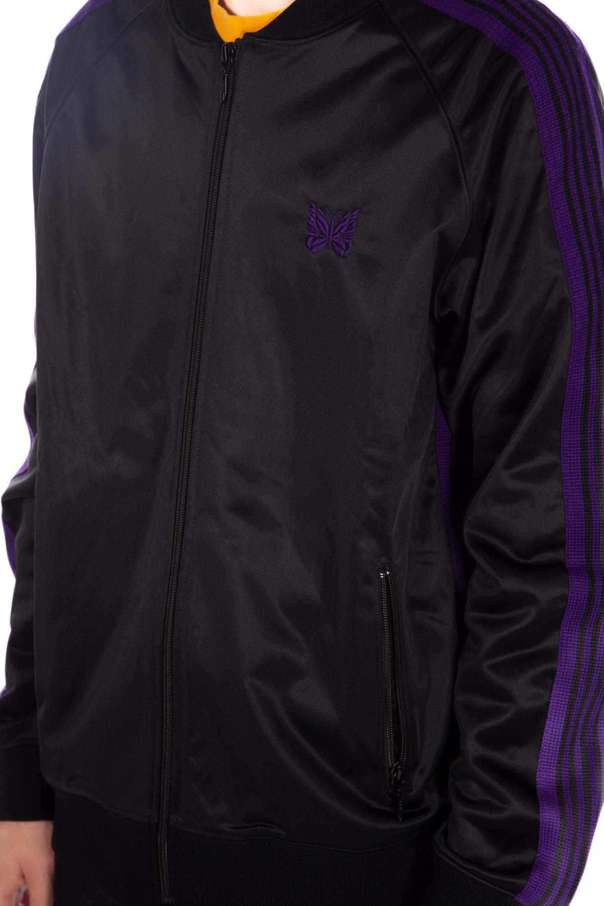 Needles Rib Collar Track Jacket - Black | Garmentory