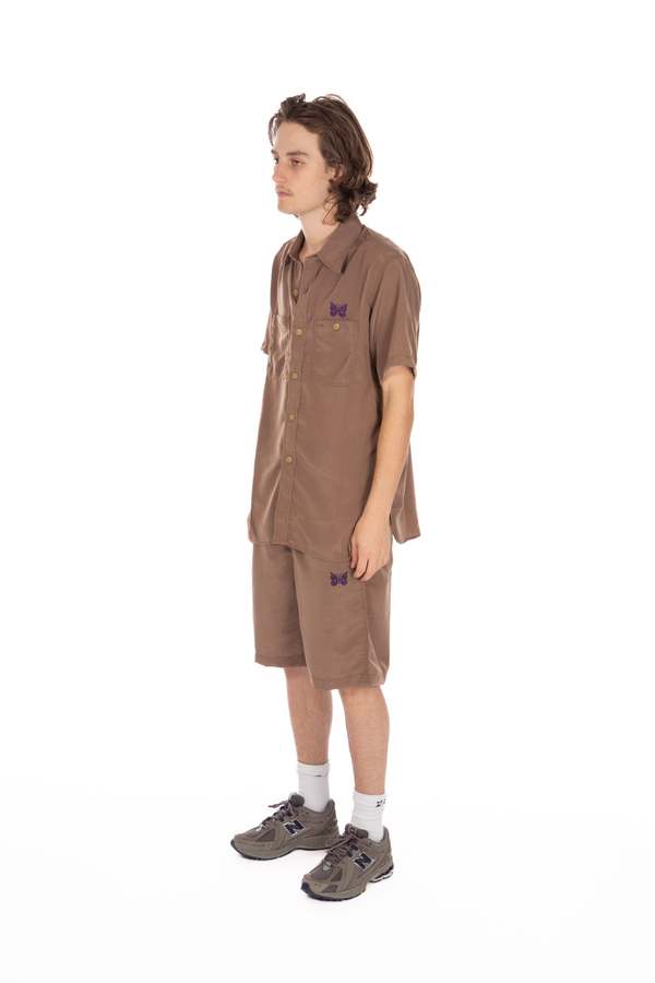 Needles S/S Work Shirt - Camel | Garmentory