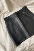 Soft Leather Mini Skirt - Thumbnail 1