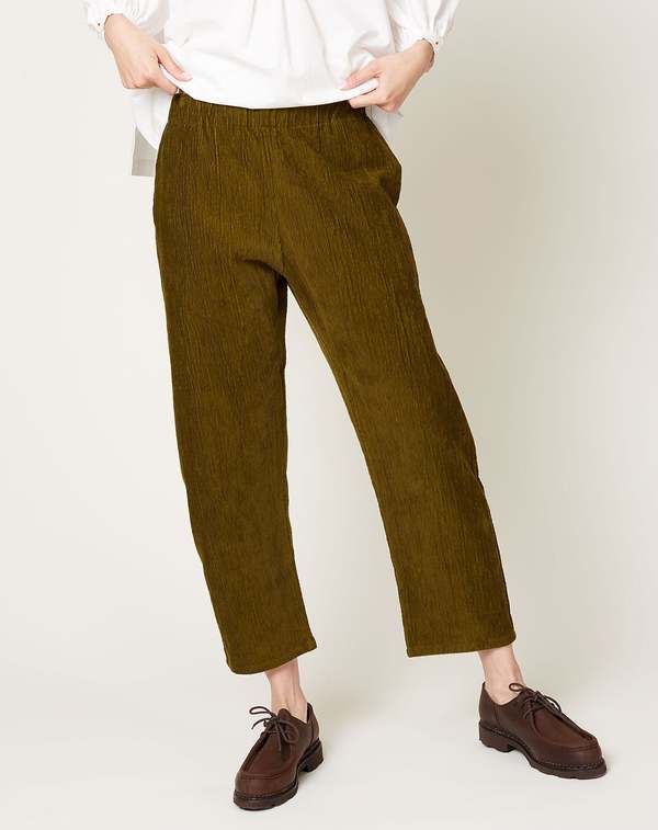 パンツ apuntob trousers cotton corduroy 2024AW rennes — Apuntob | The Pants in Natural Corduroy