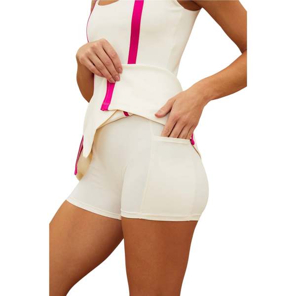 Beach Riot Bay Tennis Dress - Icy White | Garmentory