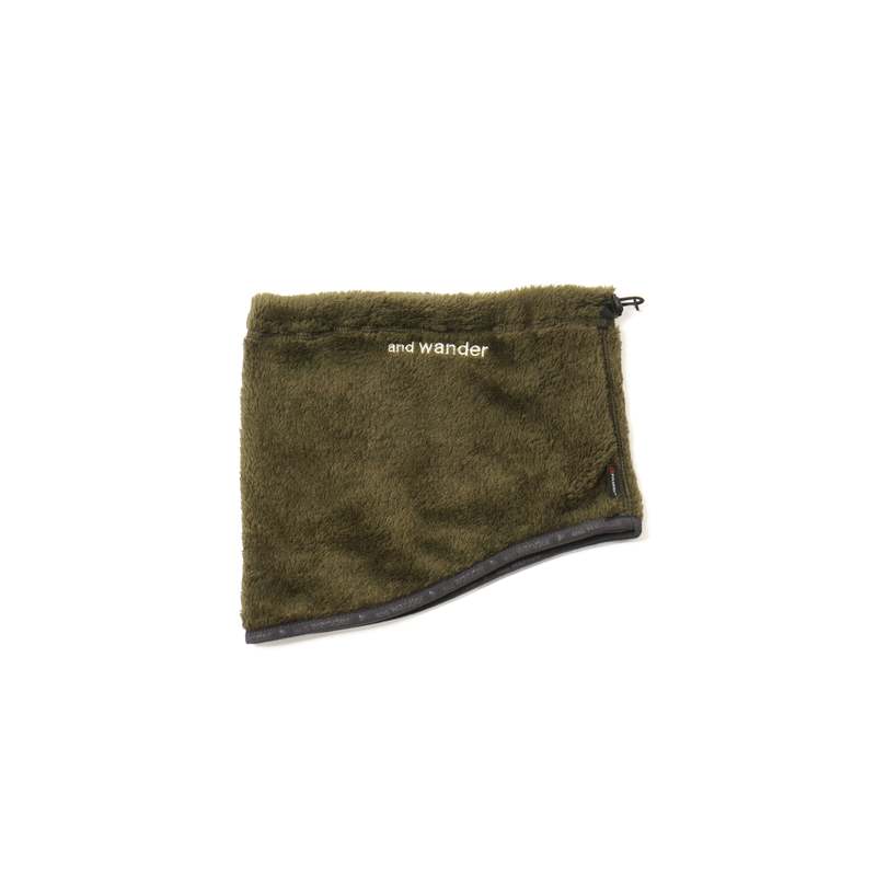 新品｜AND WANDER｜FLEECE NECK WARMER｜KHAKI and wander HIGH LOFT FLEECE NECK WARMER - KHAKI | Garmentory