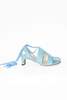 Nomia Checkered Lace Up Sandal - Sky - Thumbnail 1