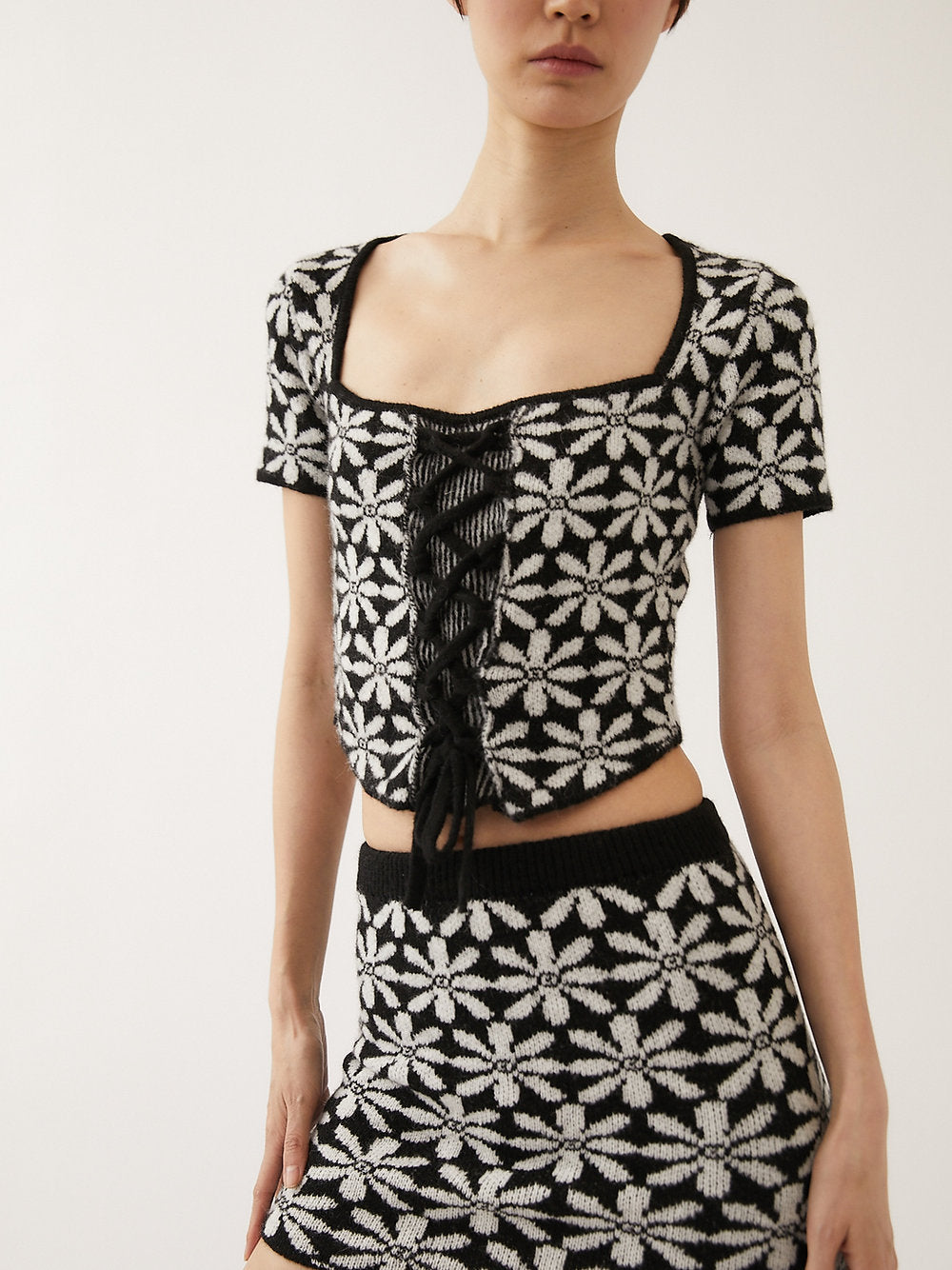 Tach Clothing Mafalda Knit Top Black Garmentory