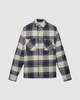 Wax London Whiting Overshirt - Marine Blue Beatnik - Thumbnail 1