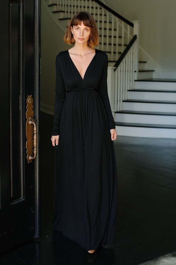 rachel pally long sleeve dress Scoop Neck Midi Length Dress