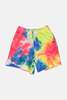 Bossi Fleece Shorts - Tie Dye Green - Thumbnail 1