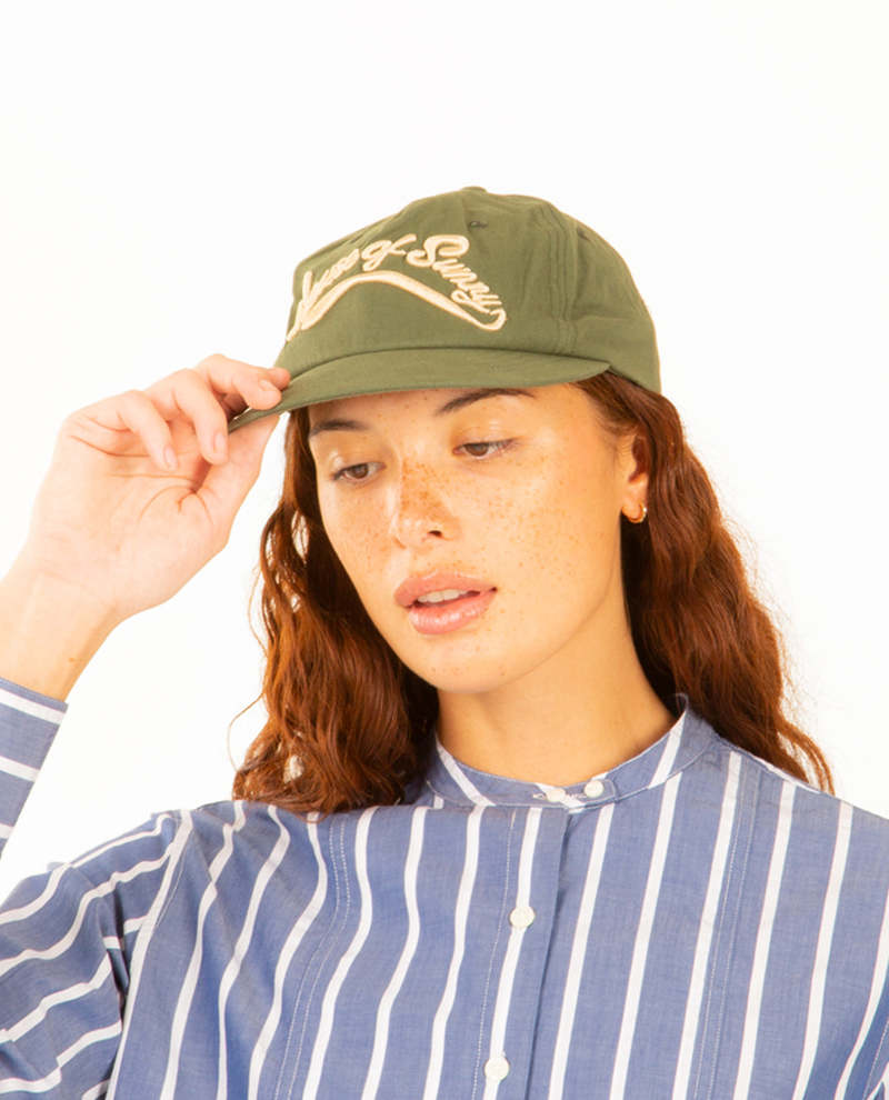 【HOUSE OF SUNNY】COLOUR THEORY RECYCLED COTTON BALL CAP House of Sunny Colour Theory Cap - Forest | Garmentory