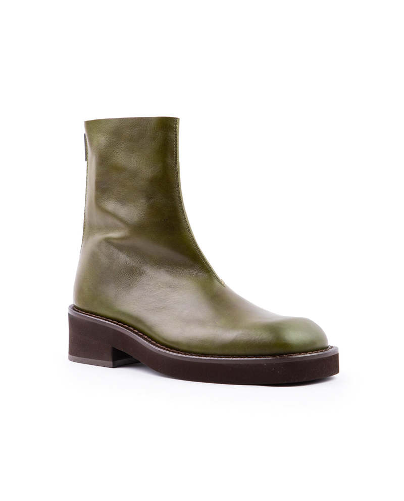 靴 MM6 Maison Margiela ANKLE BOOT 24 olive MM6 Maison Margiela ANKLE BOOT 24 olive