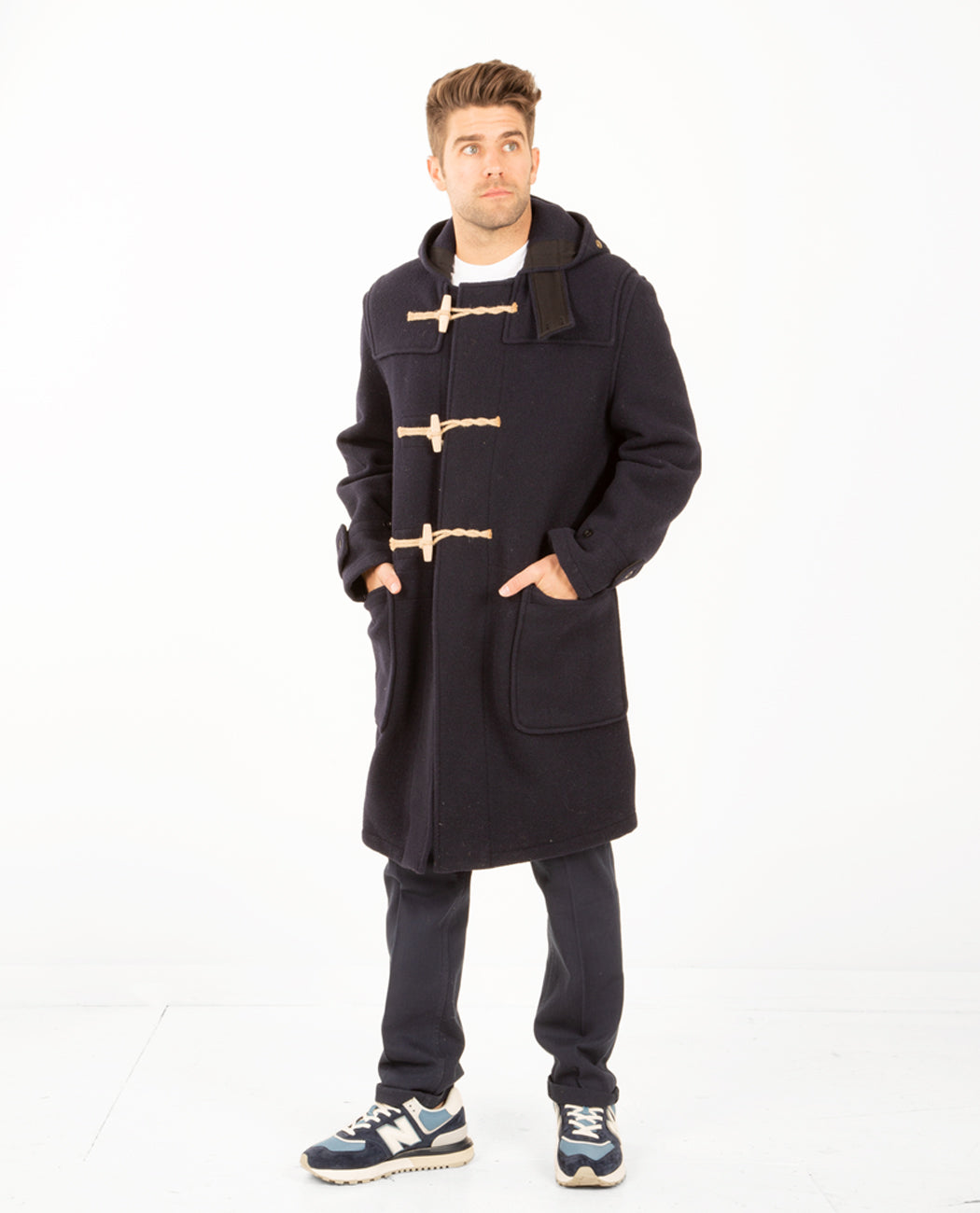 Gloverall Monty Duffle Coat - NAVY | Garmentory