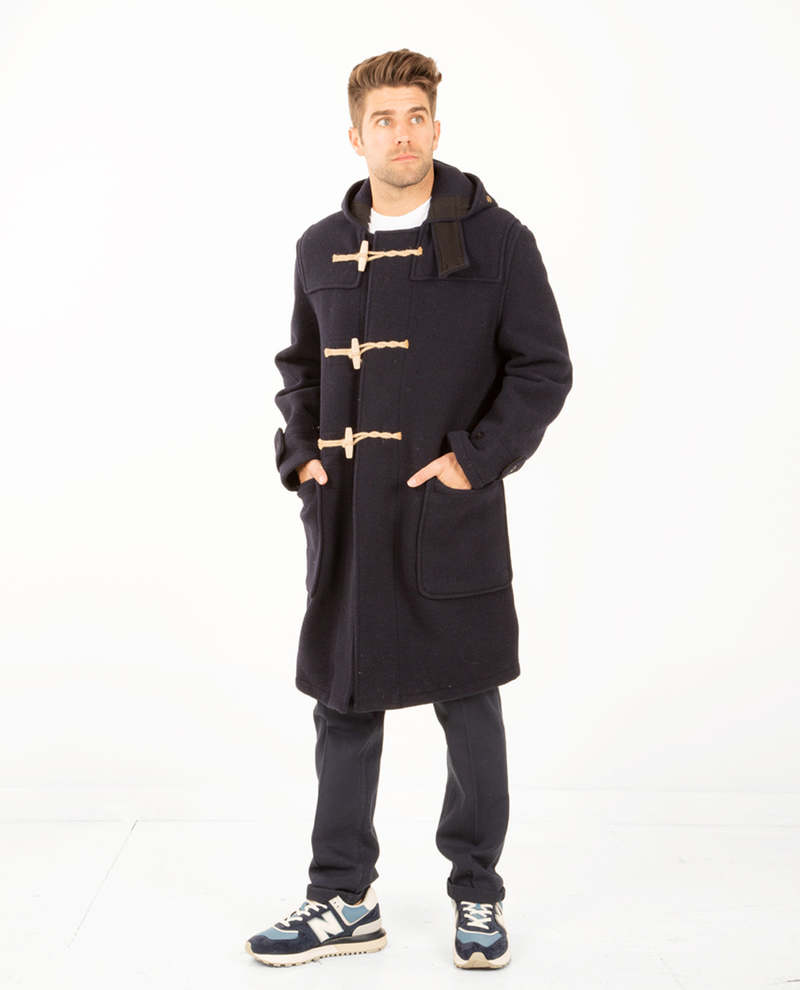 Gloverall Monty Duffle Coat - NAVY | Garmentory