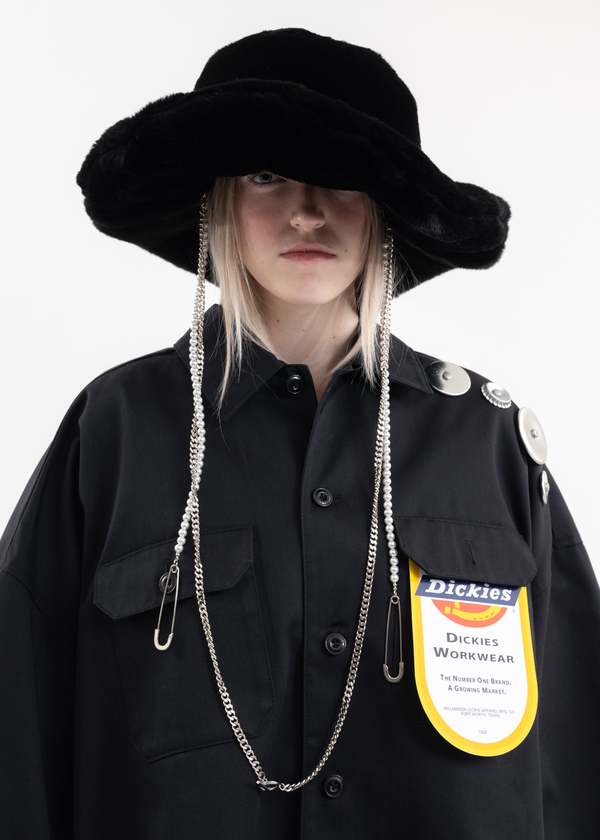 Kidill Big Fur Hat KIDILL CA4LA Collaboration - Black | Garmentory