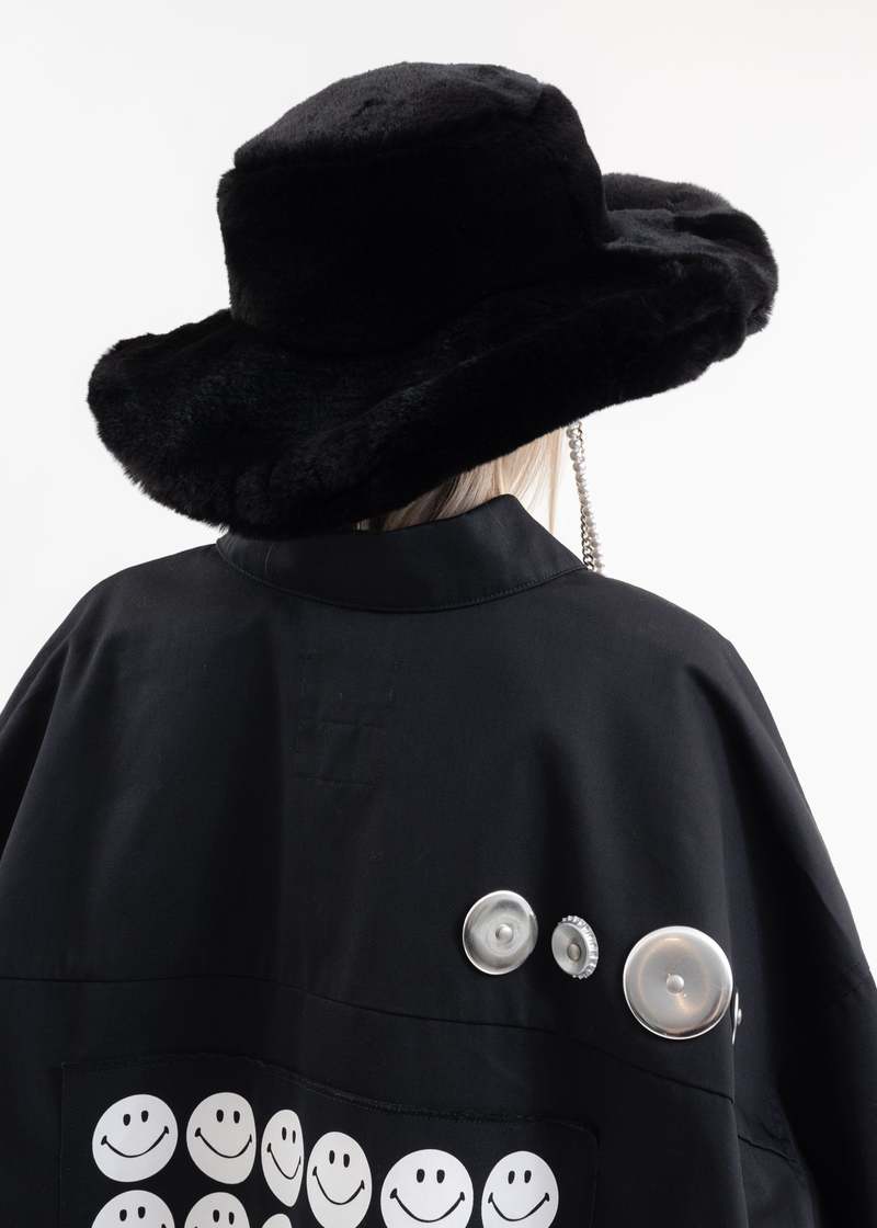 Kidill Big Fur Hat KIDILL CA4LA Collaboration - Black | Garmentory
