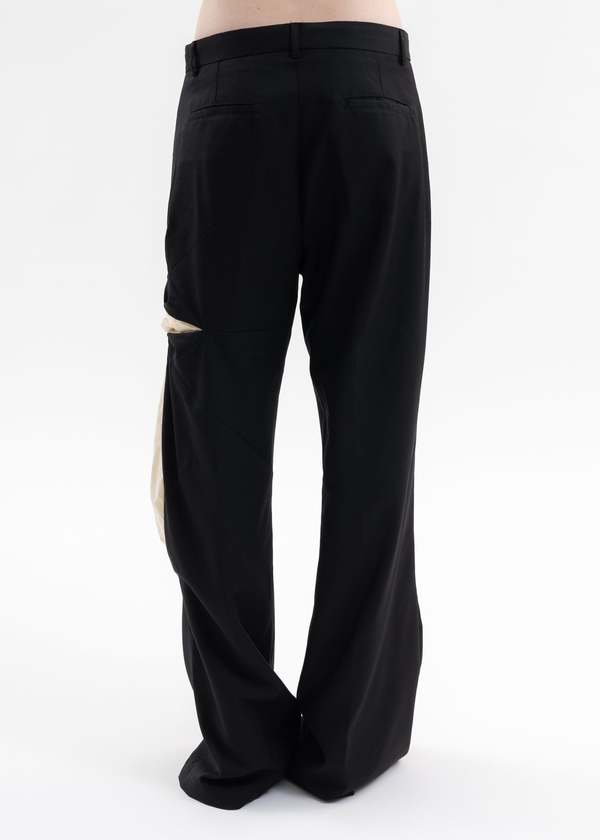 KUSIKOHC ORIGAMI FLOWER PANTS - BLACK | Garmentory