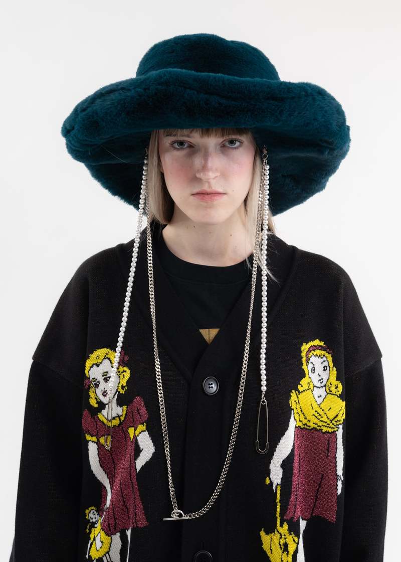 KIDILL×CA4LA 22-23AW Big Fur Hat black KingSize Men's Extra Large