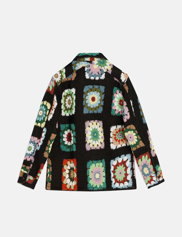 Sunflower Flora CPO Shirt - Black Floral | Garmentory