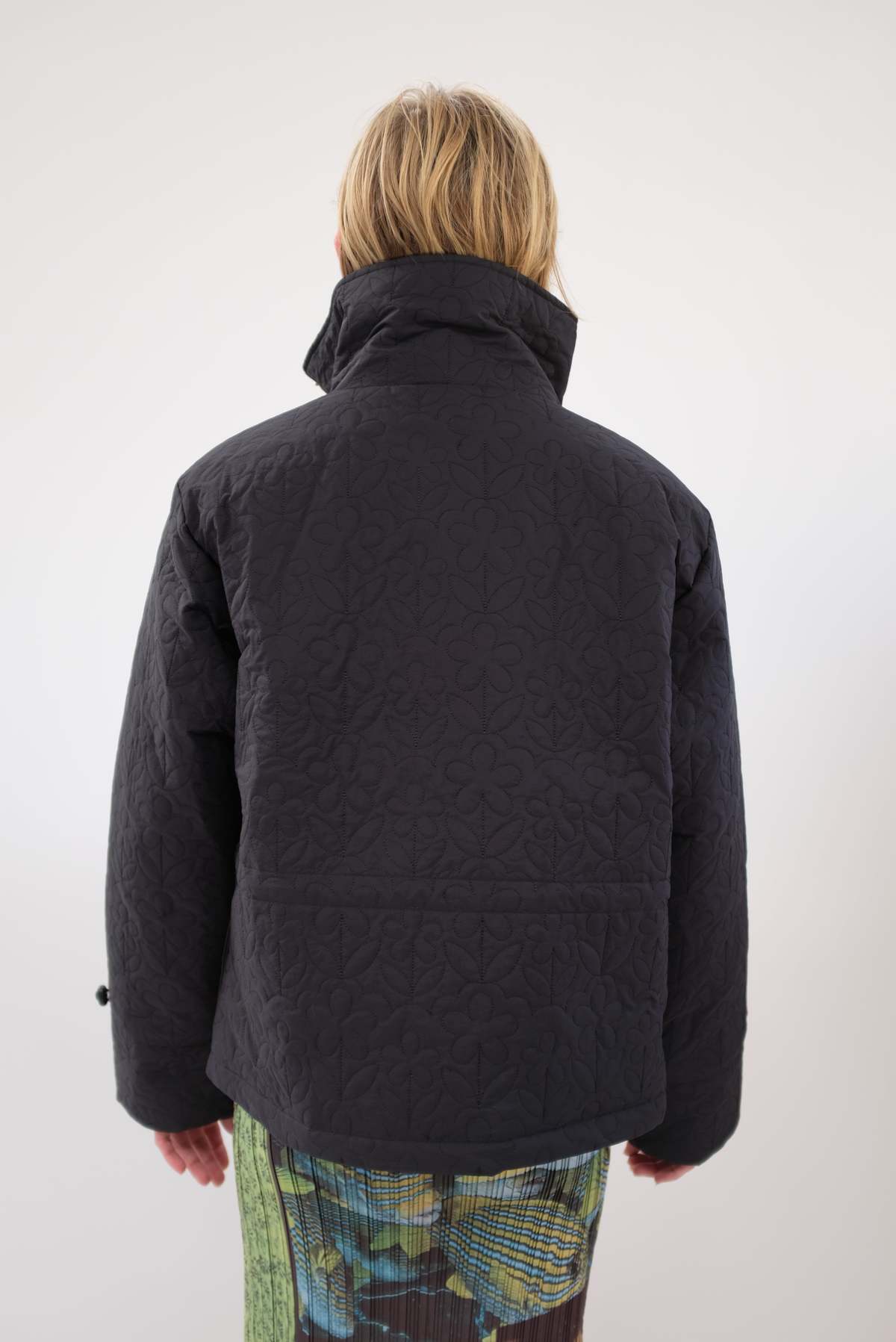 Tach Clothing Kika Floral Quilted Jacket Black Garmentory