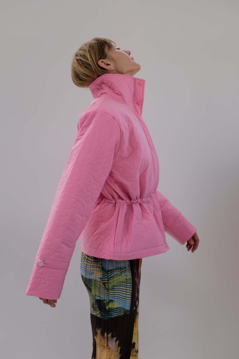 Tach Clothing Kika Floral Quilted Jacket Pink Garmentory