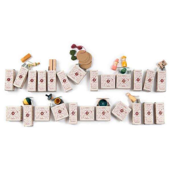 Kids Grapat Wooden Advent Calendar - Multicolour | Garmentory