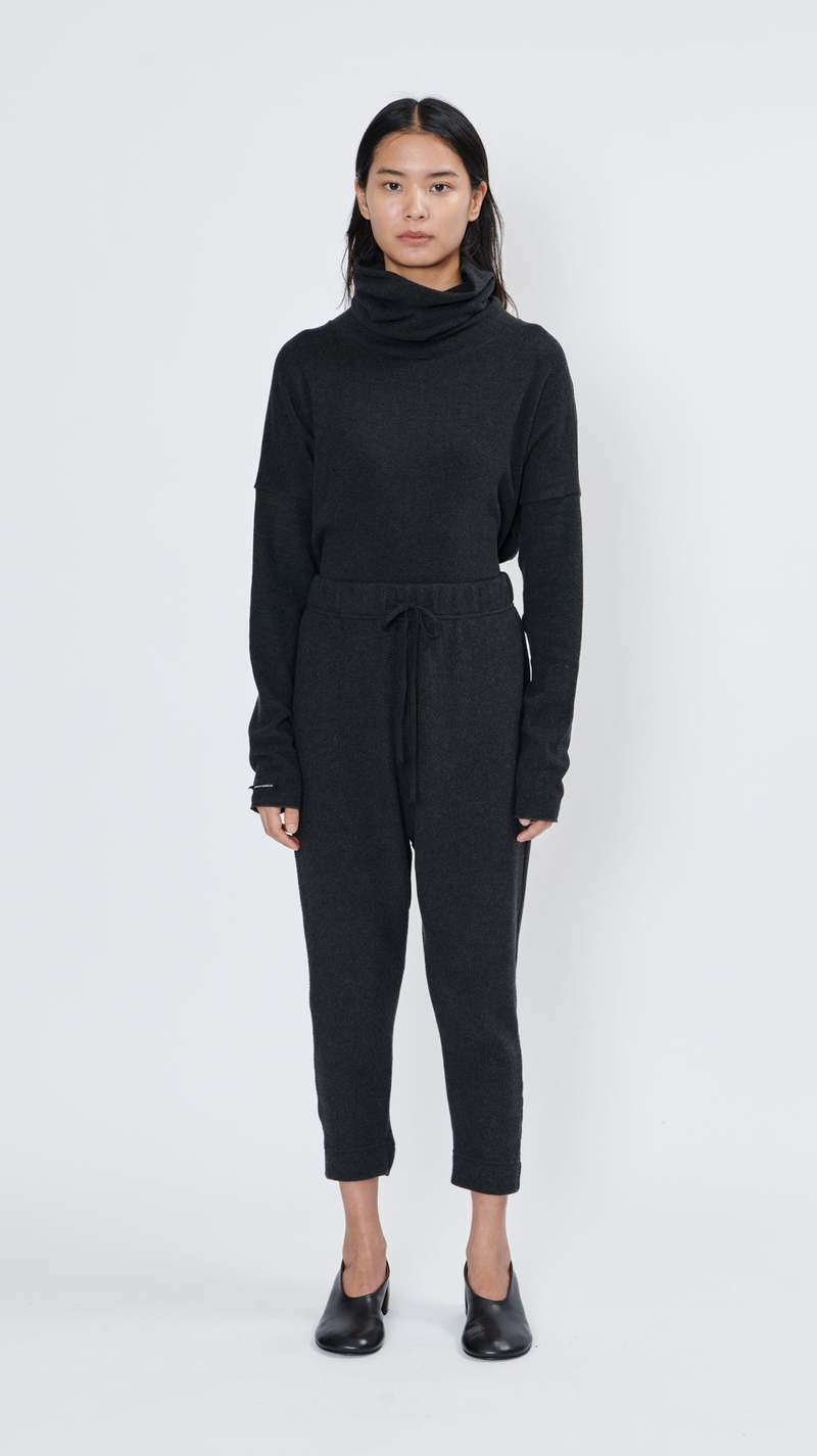 未使用★ALBUM DI FAMIGLIA PANTALONE NEWBASIC rennes — Album di Famiglia | Pantalone New Basic in Black