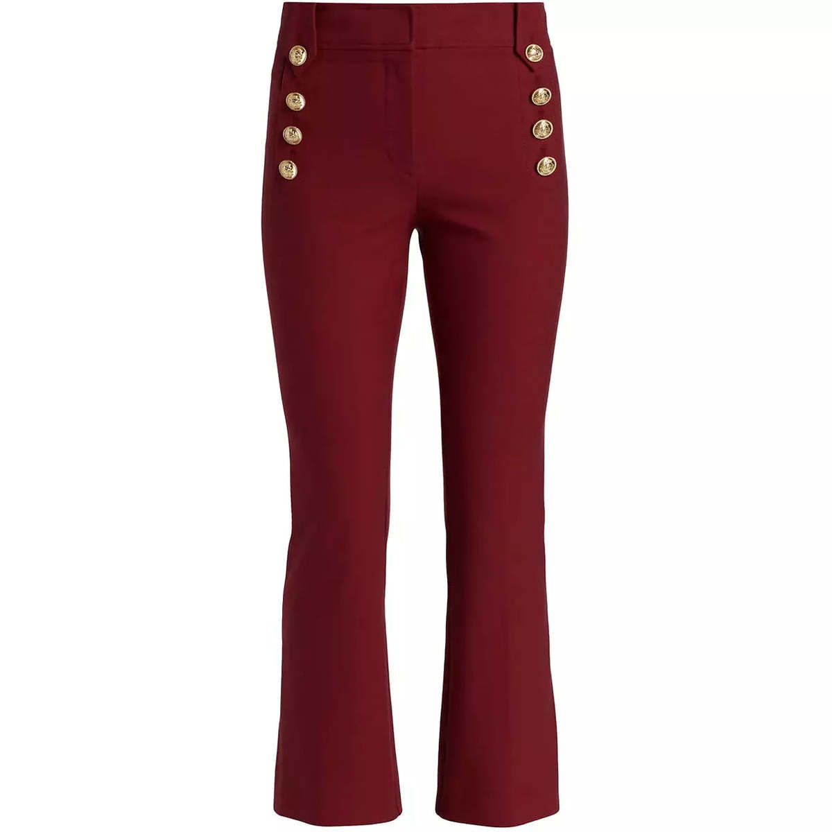 Derek Lam Robertson Flare Trouser - Merlot - Image 1 of 4