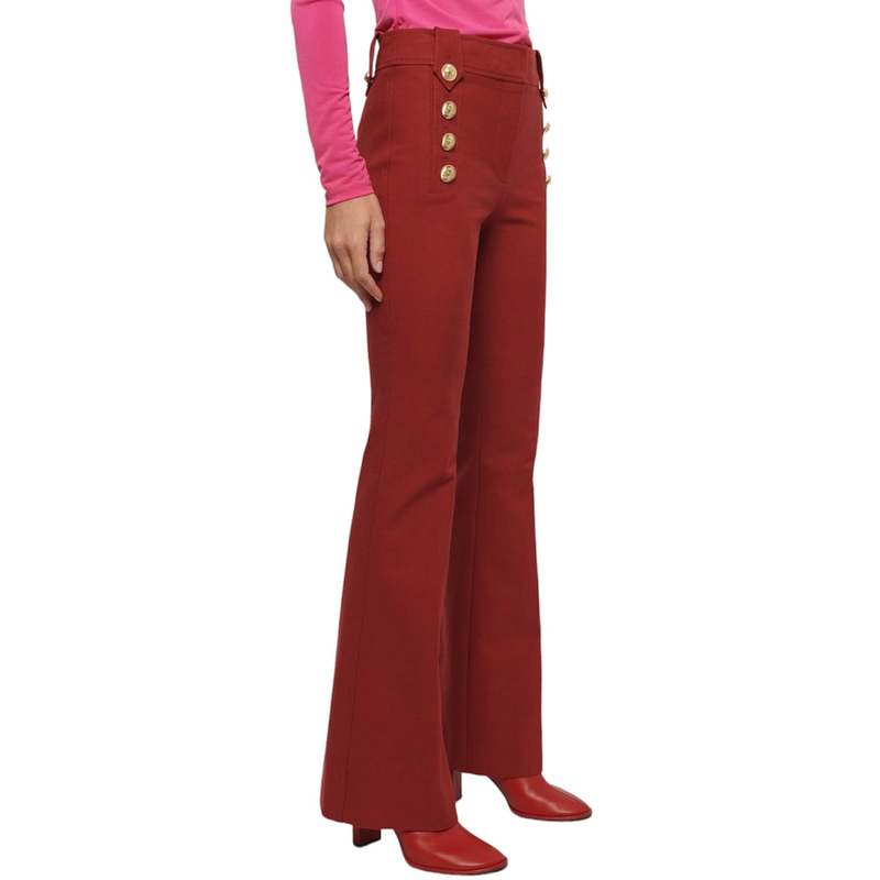 Derek Lam Robertson Flare Trouser - Merlot