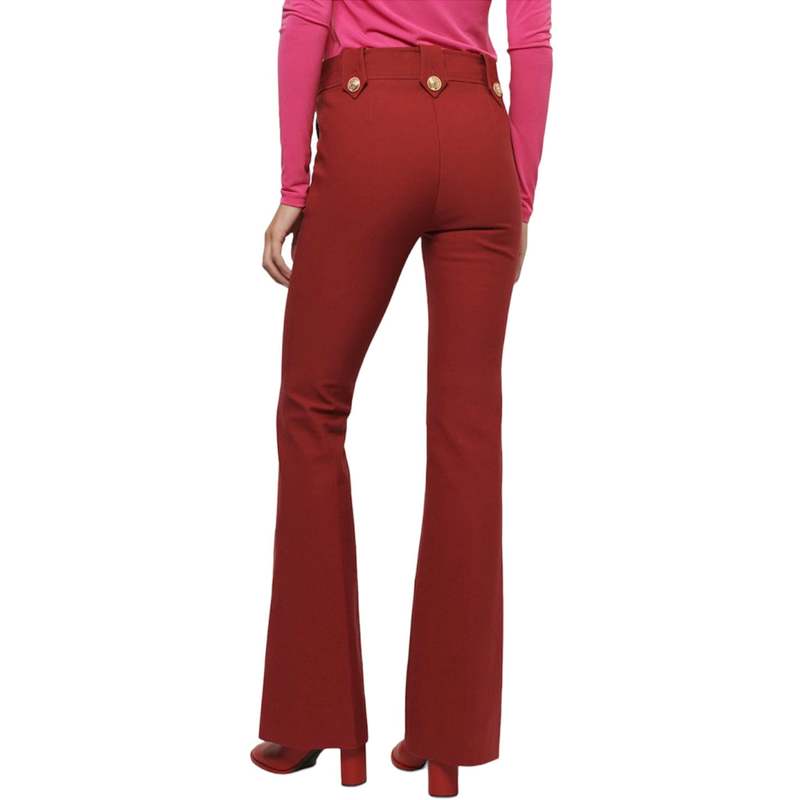 Derek Lam Robertson Flare Trouser - Merlot