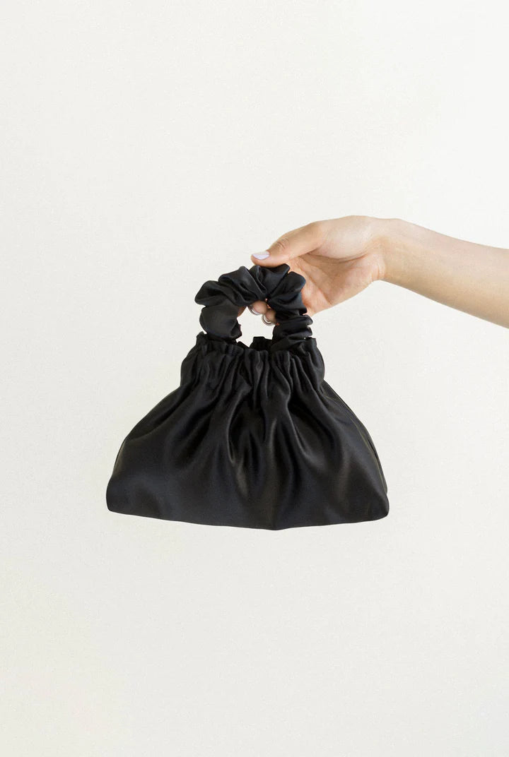 カナダにてハンドメイド【Bronze Age】Halo Satin Scrunchie Bag A Bronze Age Halo Mini Satin Bag, Scrunchie Evening Purse