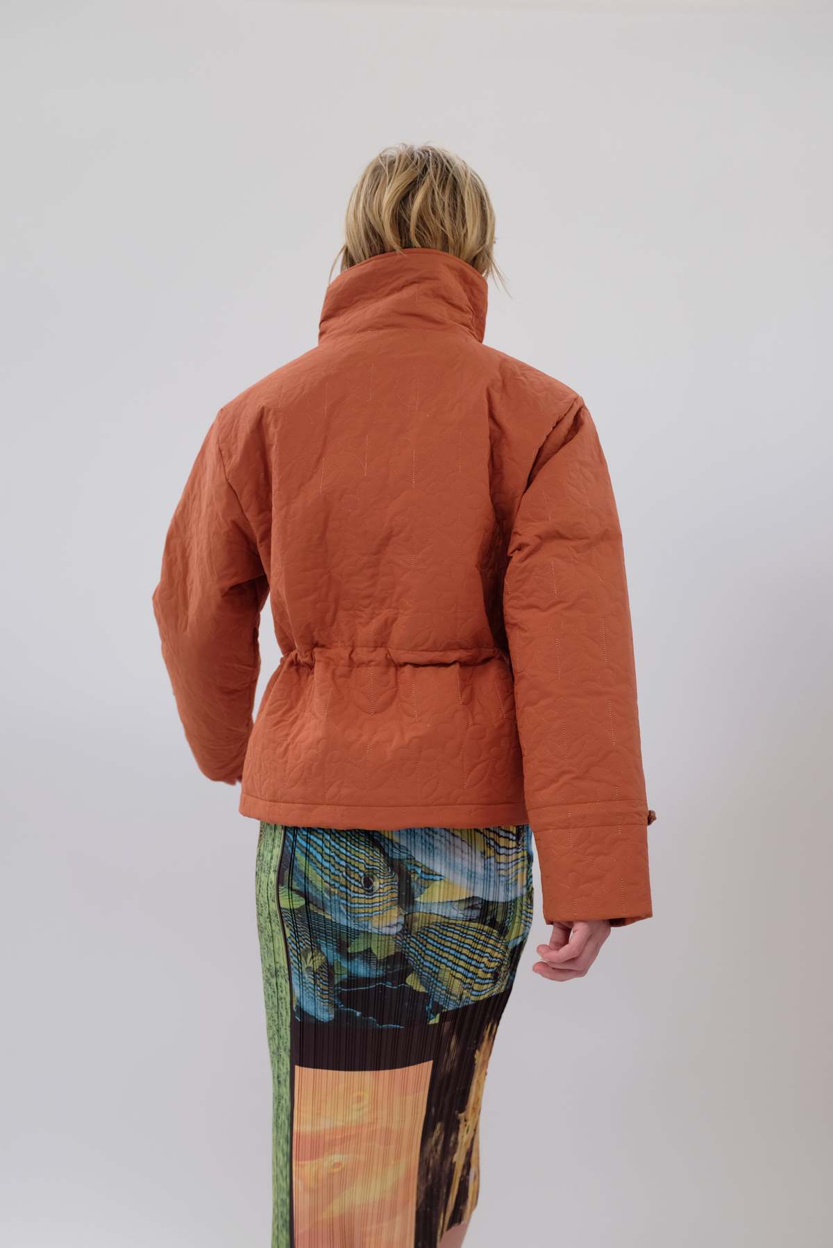 Tach Clothing Tach Kika Floral Quilted Jacket Brown Garmentory