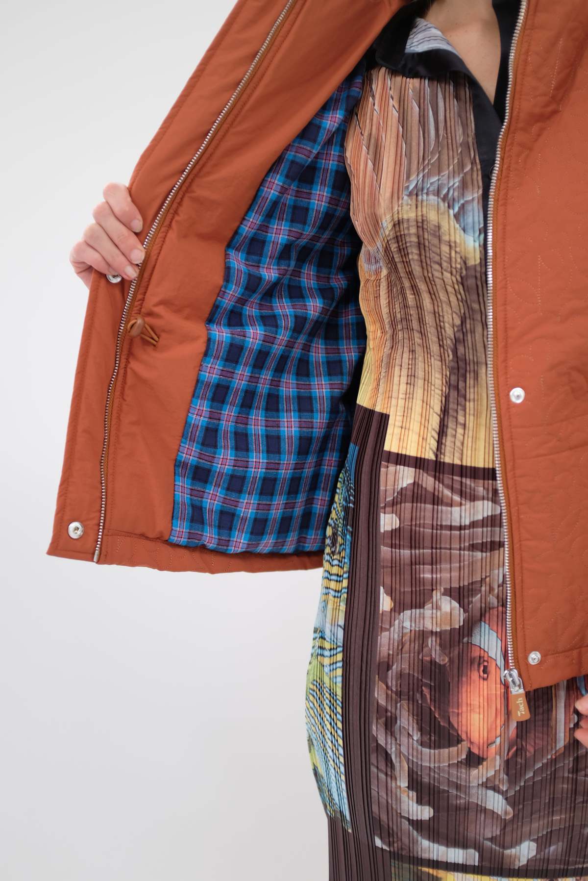 Tach Clothing Tach Kika Floral Quilted Jacket Brown Garmentory