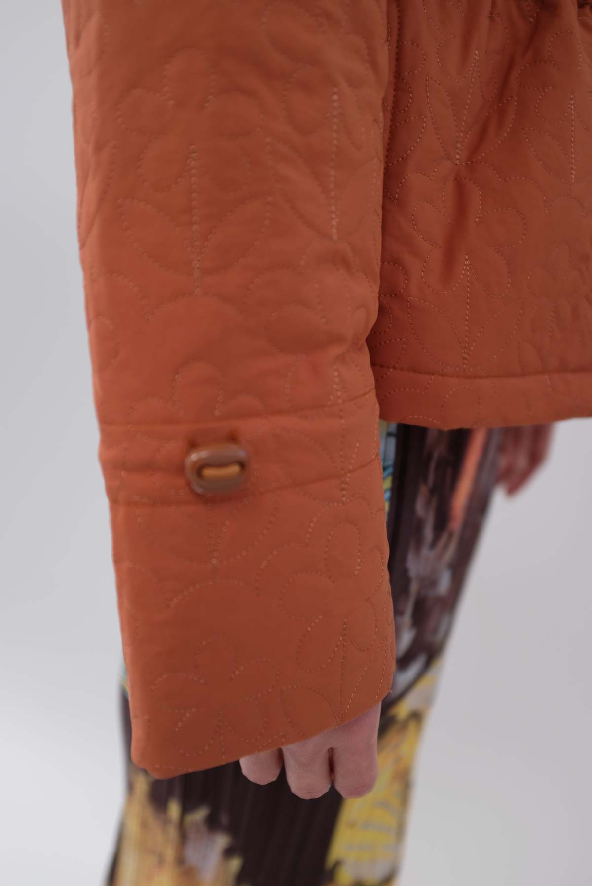 Tach Clothing Tach Kika Floral Quilted Jacket Brown Garmentory