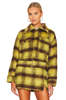 Line & Dot Chloe Jacket - Yellow/Brown Plaid - Thumbnail 2