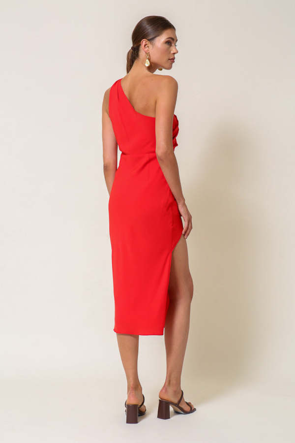 strapless open back dress Carmin maxi dress – Line & Dot