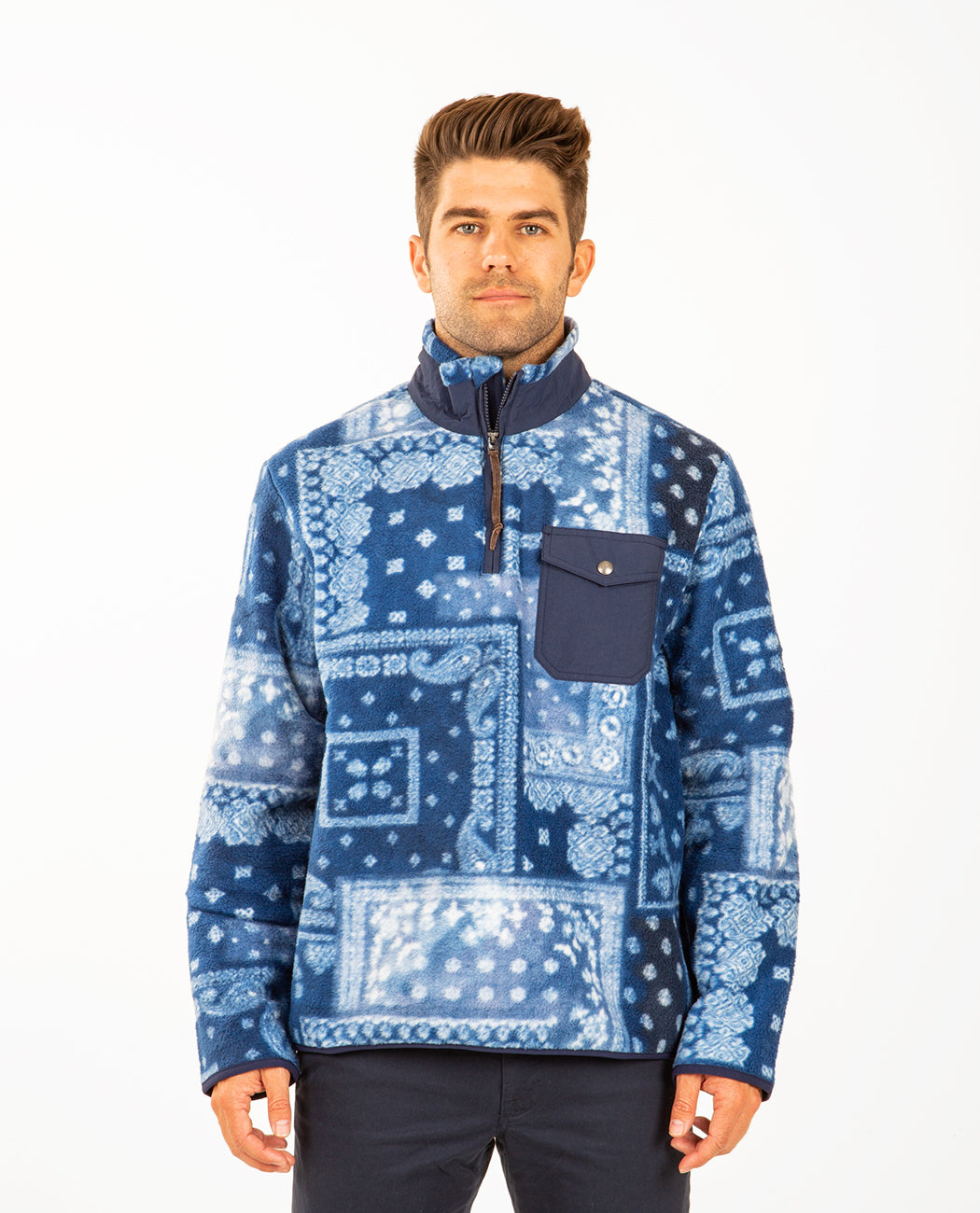 Bandana Patchwork Print Ralph Lauren Bandana Hoodie Polo Ralph