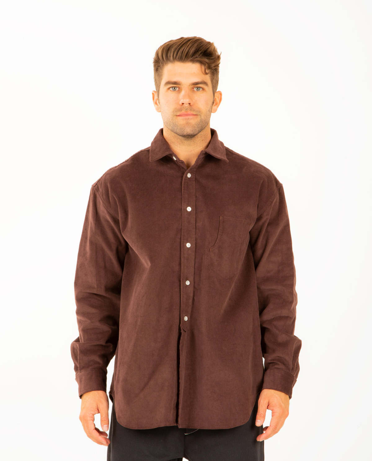 【s.k'manor hil】savant shirts デニムシャツ s.k. manor hill Savant Shirt - Brown | Garmentory