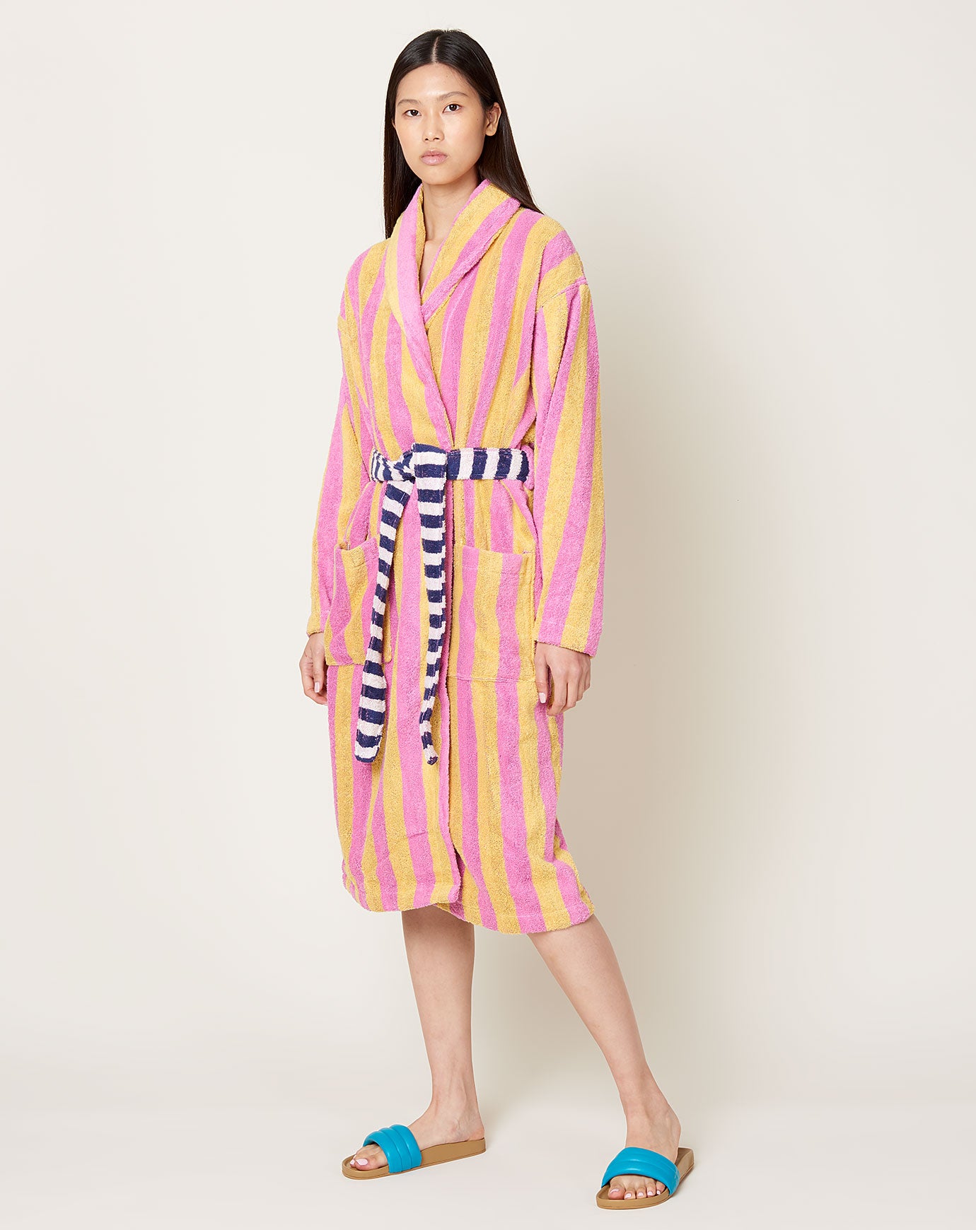 Dusen Dusen Eucalyptus Stripe Bathrobe