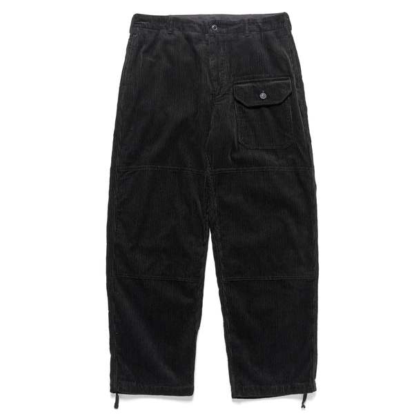 Engineered Garments Cotton 8W Corduroy Deck Pant - Black | Garmentory