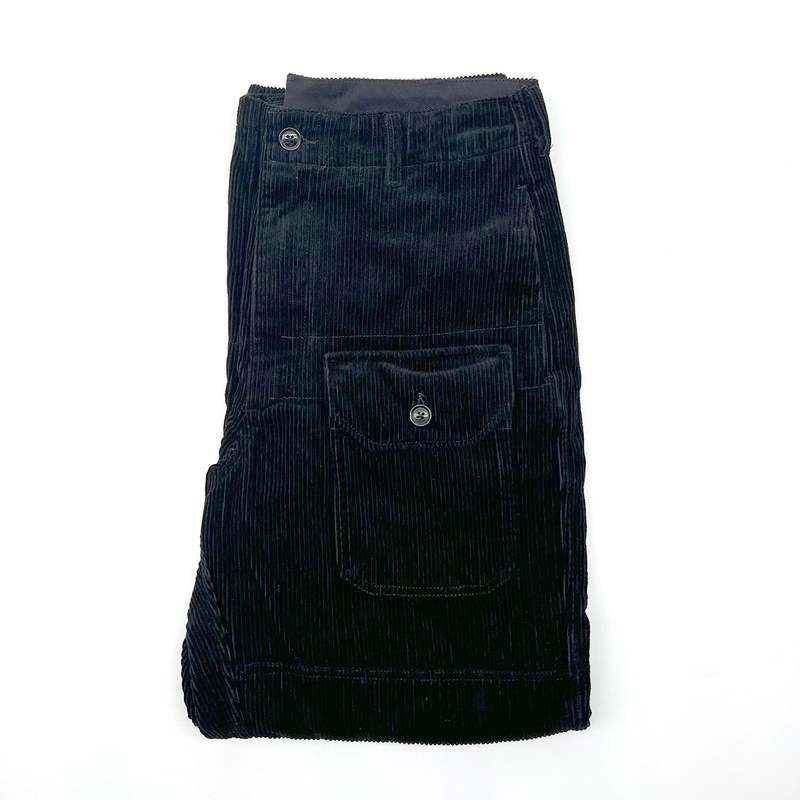 Engineered Garments Cotton 8W Corduroy Deck Pant - Black | Garmentory