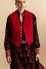 Alix Of Bohemia Wyatt Cord Vest - Ruby - Thumbnail 2
