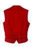 Alix Of Bohemia Wyatt Cord Vest - Ruby - Thumbnail 4