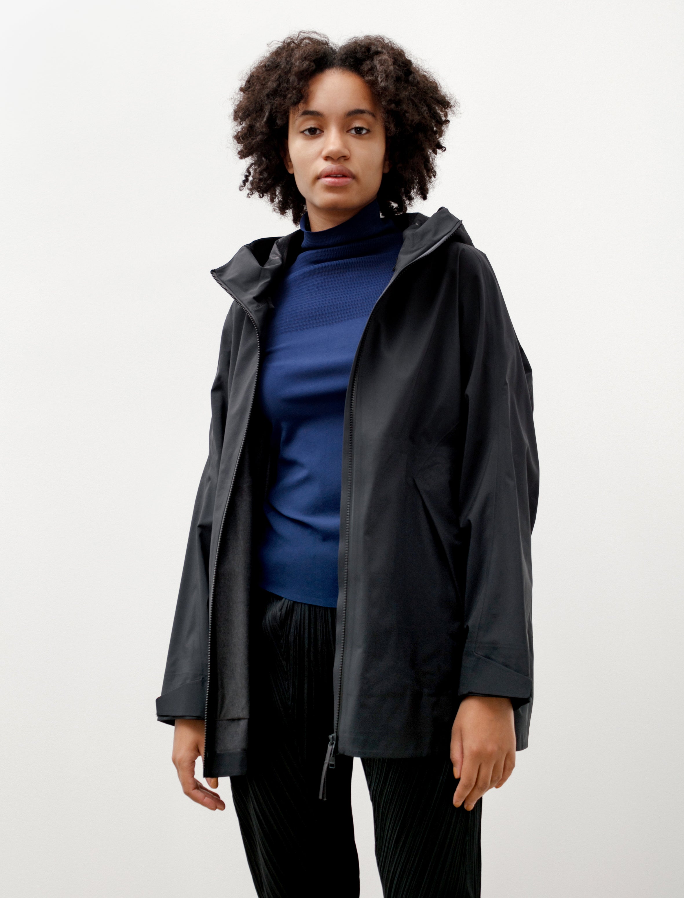 Veilance Anelle Coat - Black | Garmentory