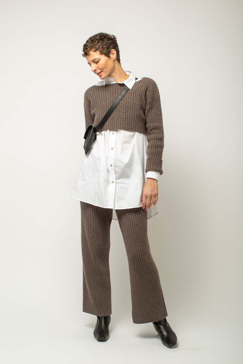 Baserange Macau Longsleeve - Brown | Garmentory