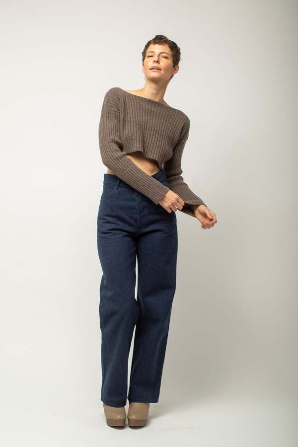 Baserange Macau Longsleeve - Brown | Garmentory