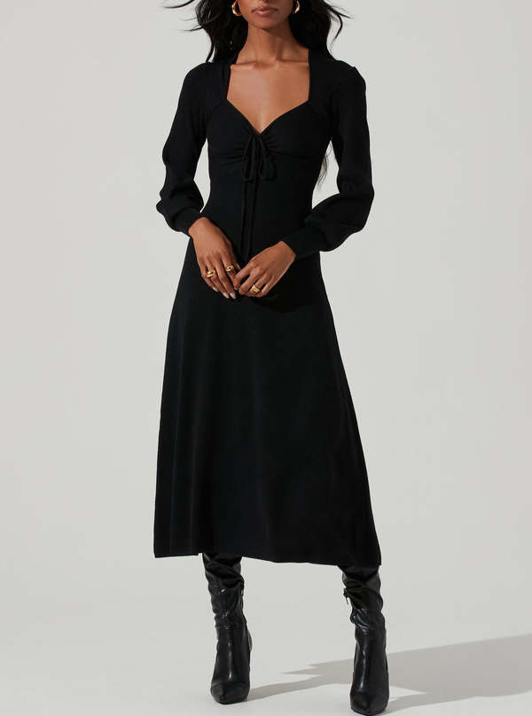 black gold flapper dress London Black Sweetheart Maxi Dress With Volume Hem – Club L London main image 0